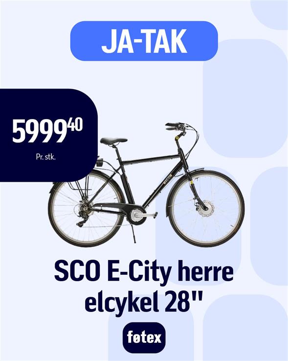 SCO E-City herre elcykel 28