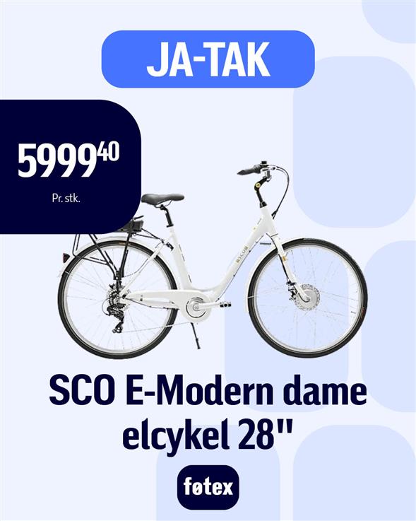 SCO E-Modern dame elcykel 28