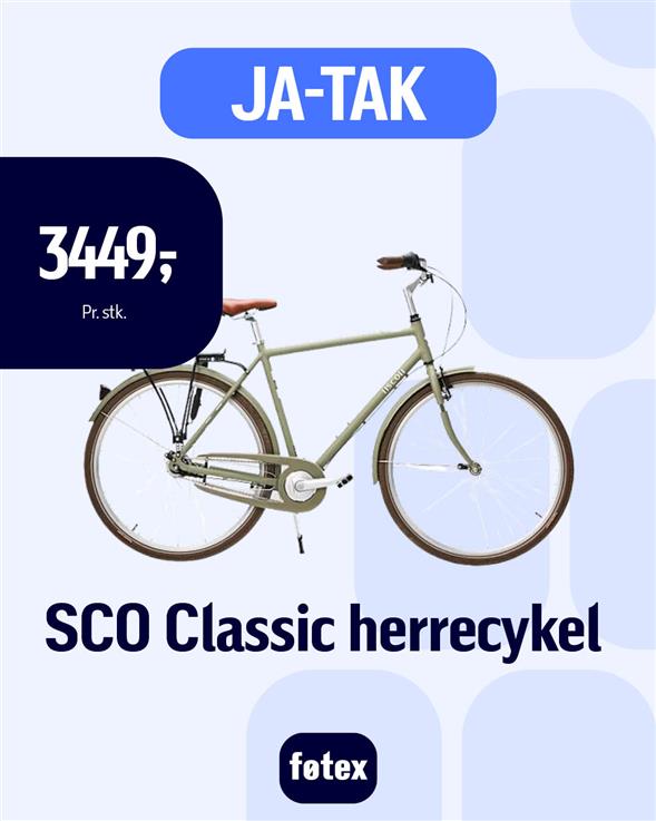 SCO Classic herrecykel - støvet oliven